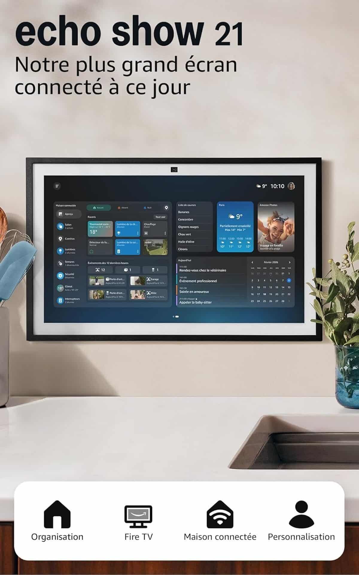 Test : amazon Echo Show 21, écran connecté immersif avec Fire TV et Alexa