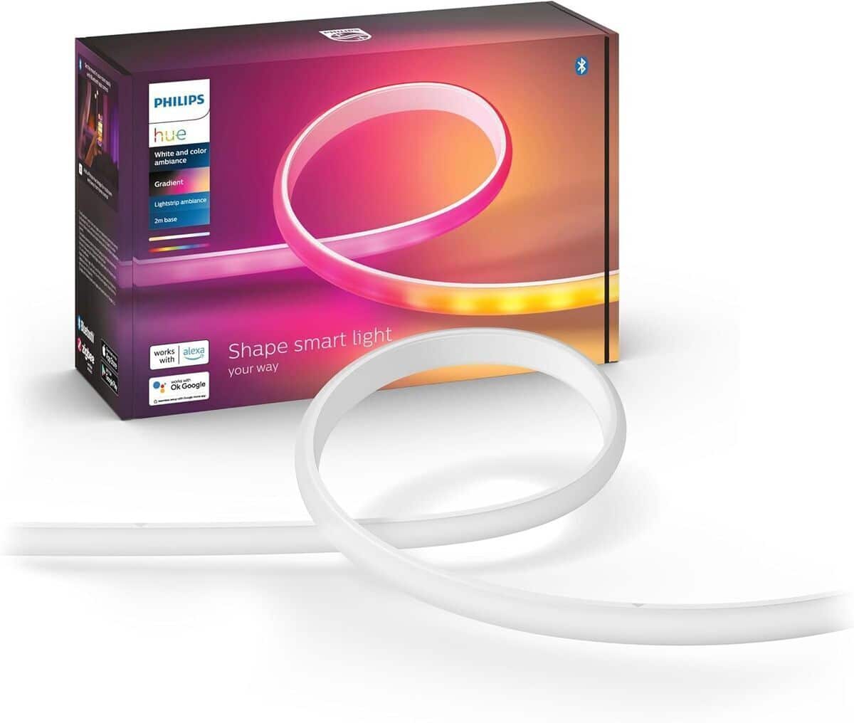 Test du ruban LED gradient Philips Hue White and Color 2 m : notre avis complet