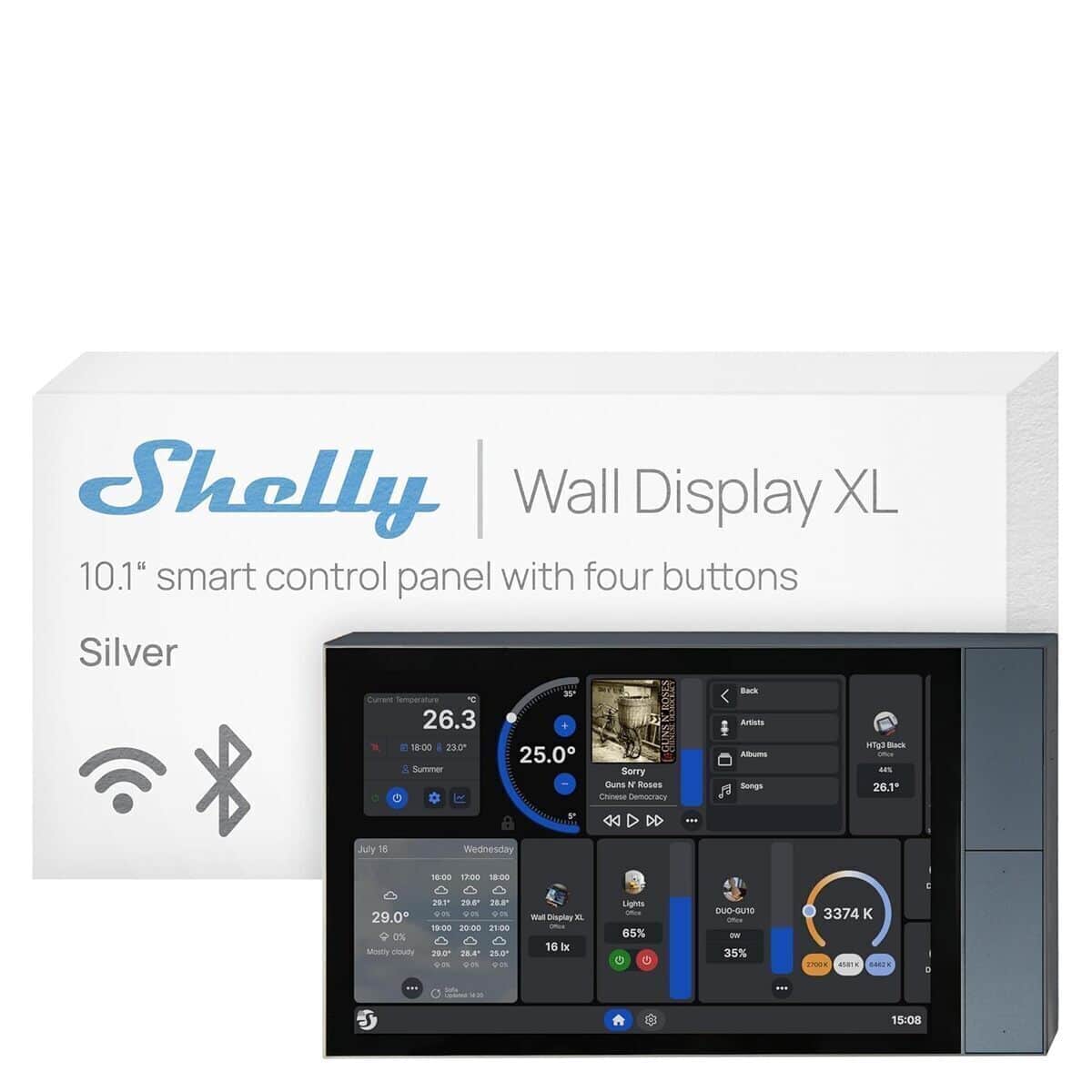 Test du Shelly Wall Display XL : écran tactile domotique connecté