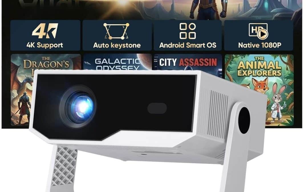 Test du vidéoprojecteur 4K Android 14 focus électronique et correction 270°