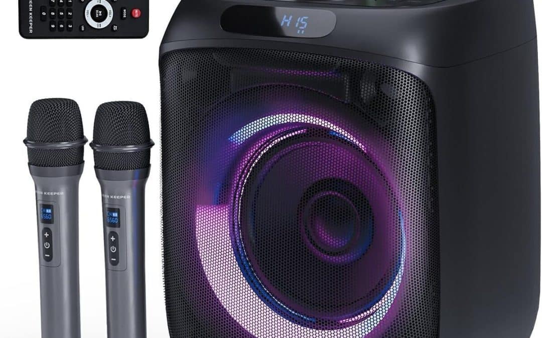 Test : enceinte karaoke adulte 400W avec 2 micros et lumières LED