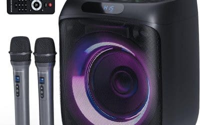 Test : enceinte karaoke adulte 400W avec 2 micros et lumières LED