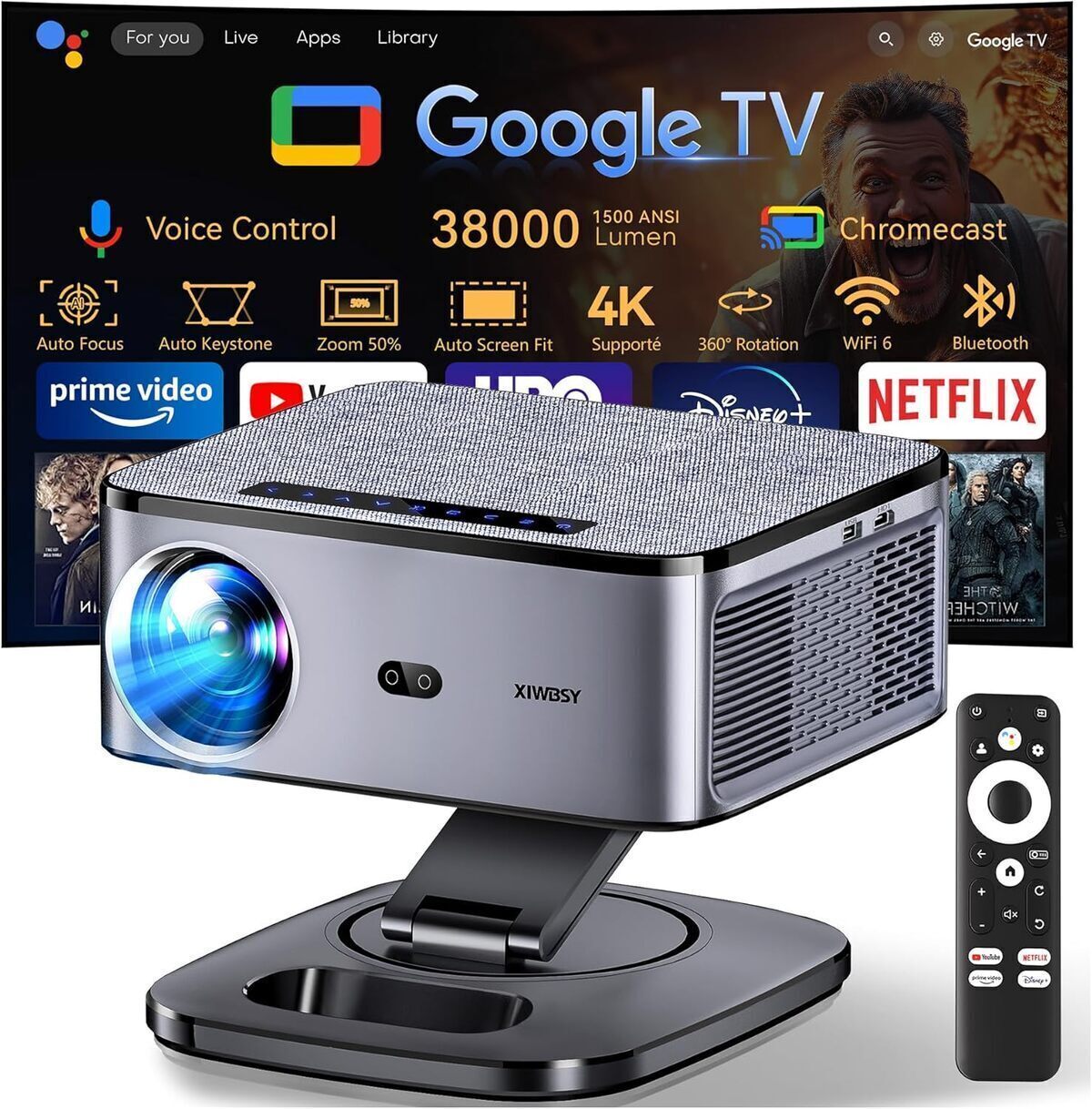 Test : vidéoprojecteur XIWBSY 2026, le bijou 4K à rotation 360°