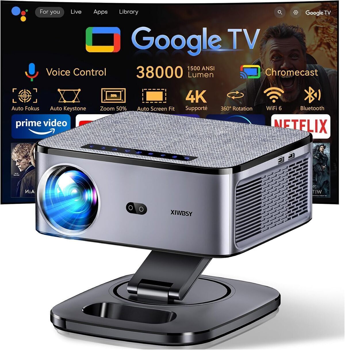 Test : vidéoprojecteur XIWBSY 4K, puissant et intelligent