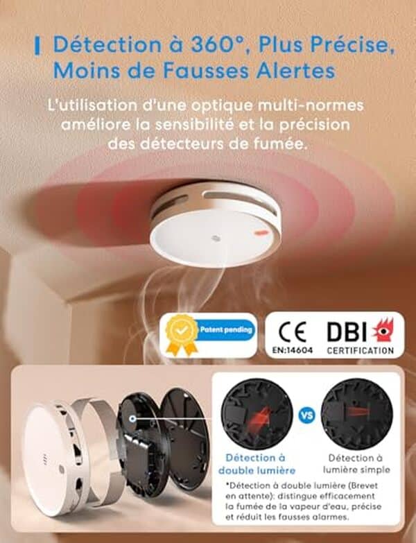 Découvrez notre test complet du détecteur de fumée connecté Meross Matter : fonctionnalités, compatibilité, installation et efficacité pour sécuriser votre maison.
