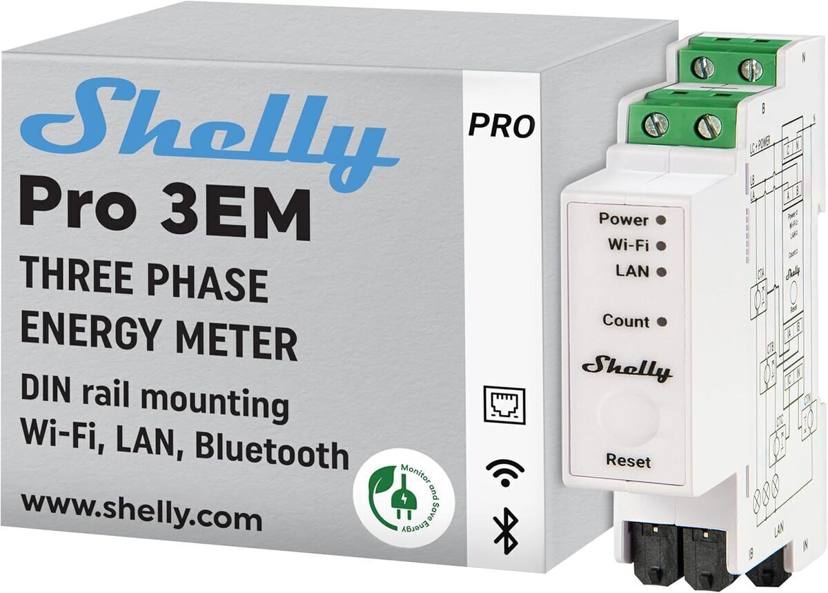 Test du Shelly Pro 3EM : compteur électrique triphasé connecté et compatible Modbus