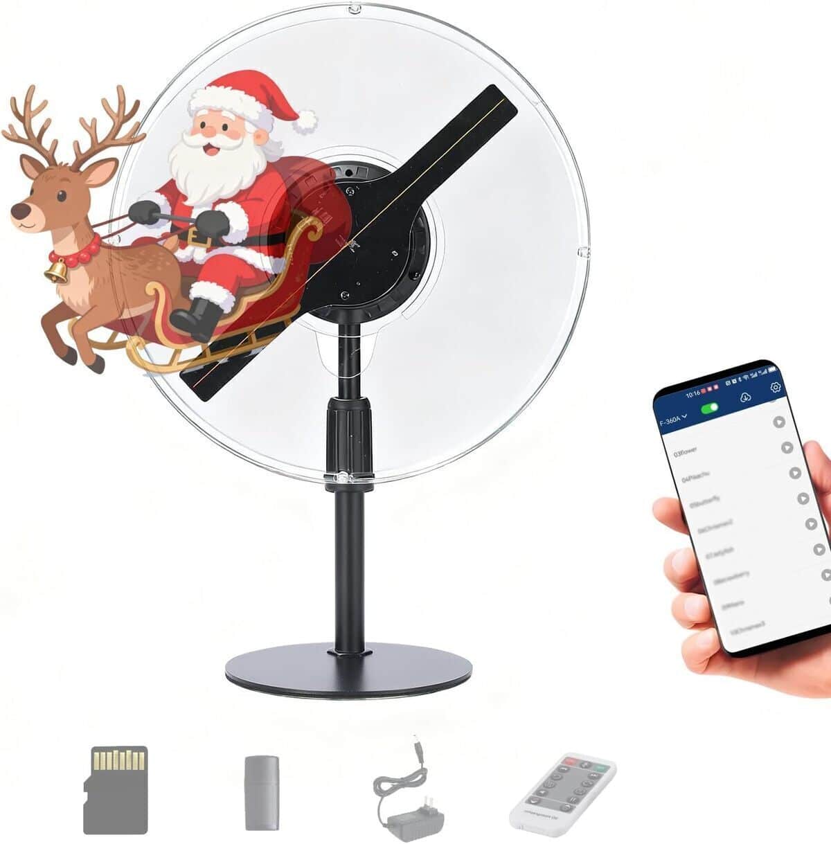 Test : hFZ ventilateur hologramme 3D LED et WiFi